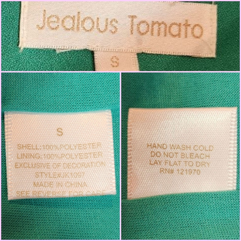 Jealous Tomato Green & Metallic Silver Embroidered Aztec Skirt - Picture 3 of 5